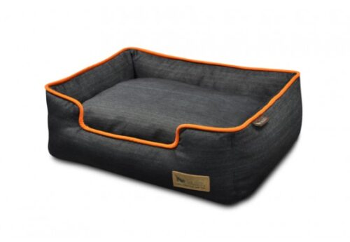 Lounge Bed - Denim - Orange