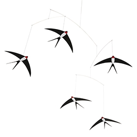 5 Flying Swallows
