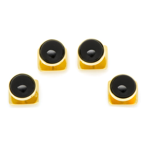 Gold and Onyx Studs