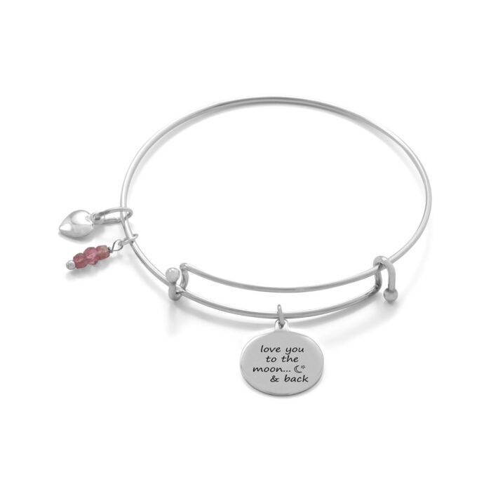 "Love You To The Moon And Back" Bangle