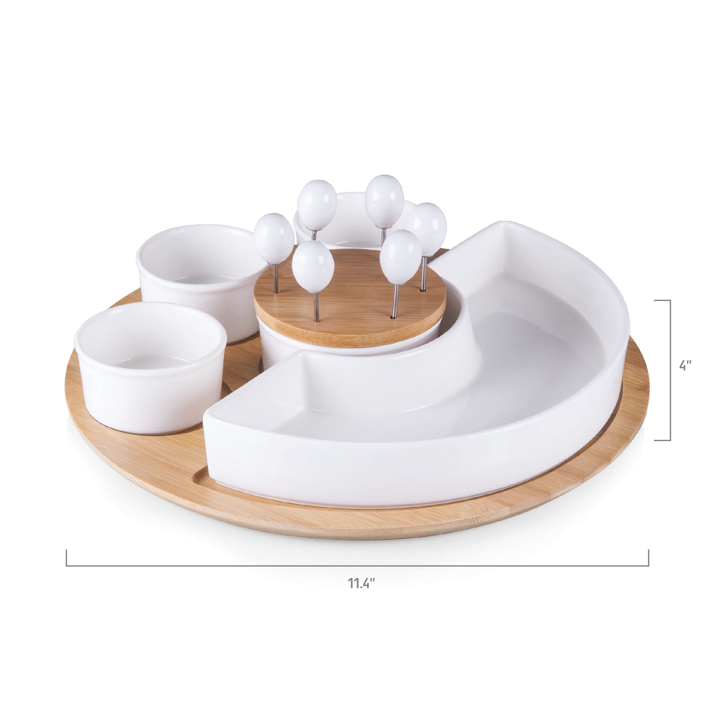 Picnic Time Mescolare Salad Bowl Serving Set