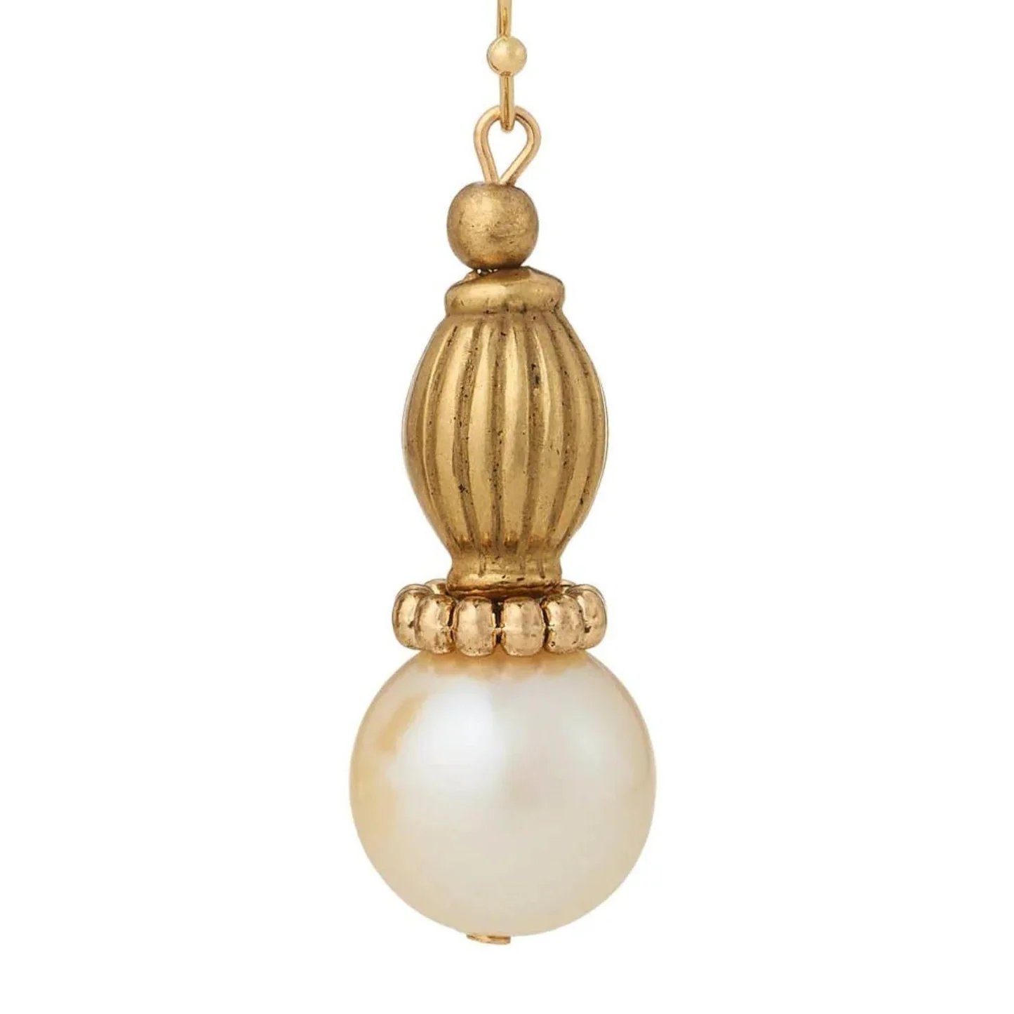 Faux Pearl Drop Earrings - Image 4