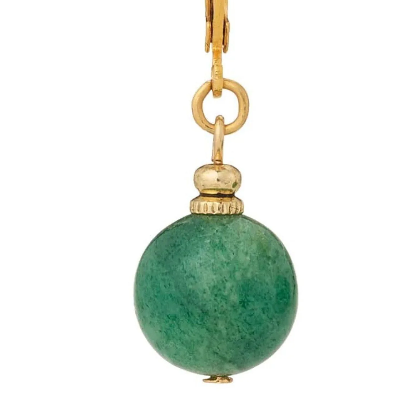 Green Aventurine Drop Earrings - Image 2