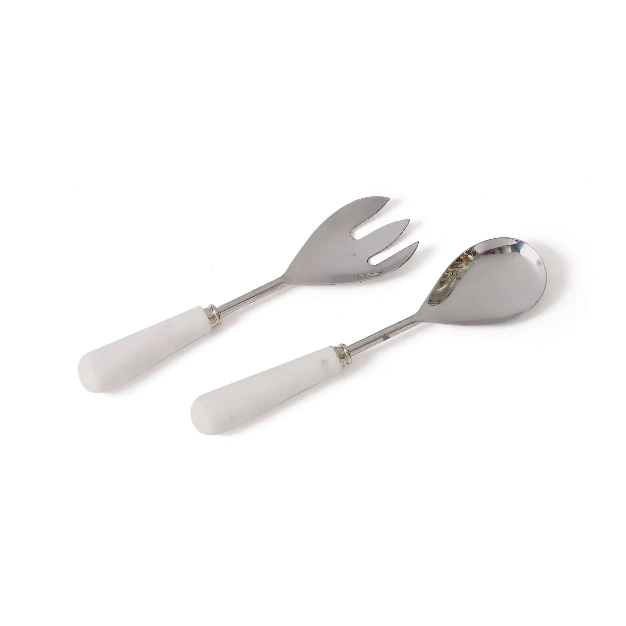 Marble Handed Salad Set
