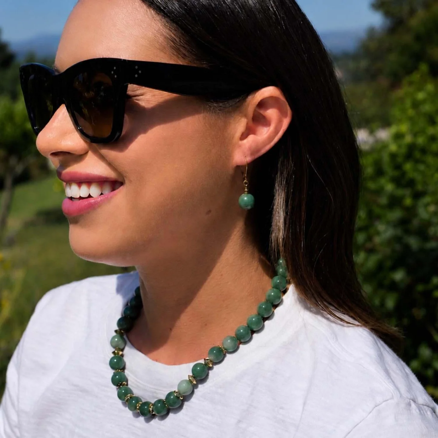 Green Aventurine Bead Necklace - Image 3