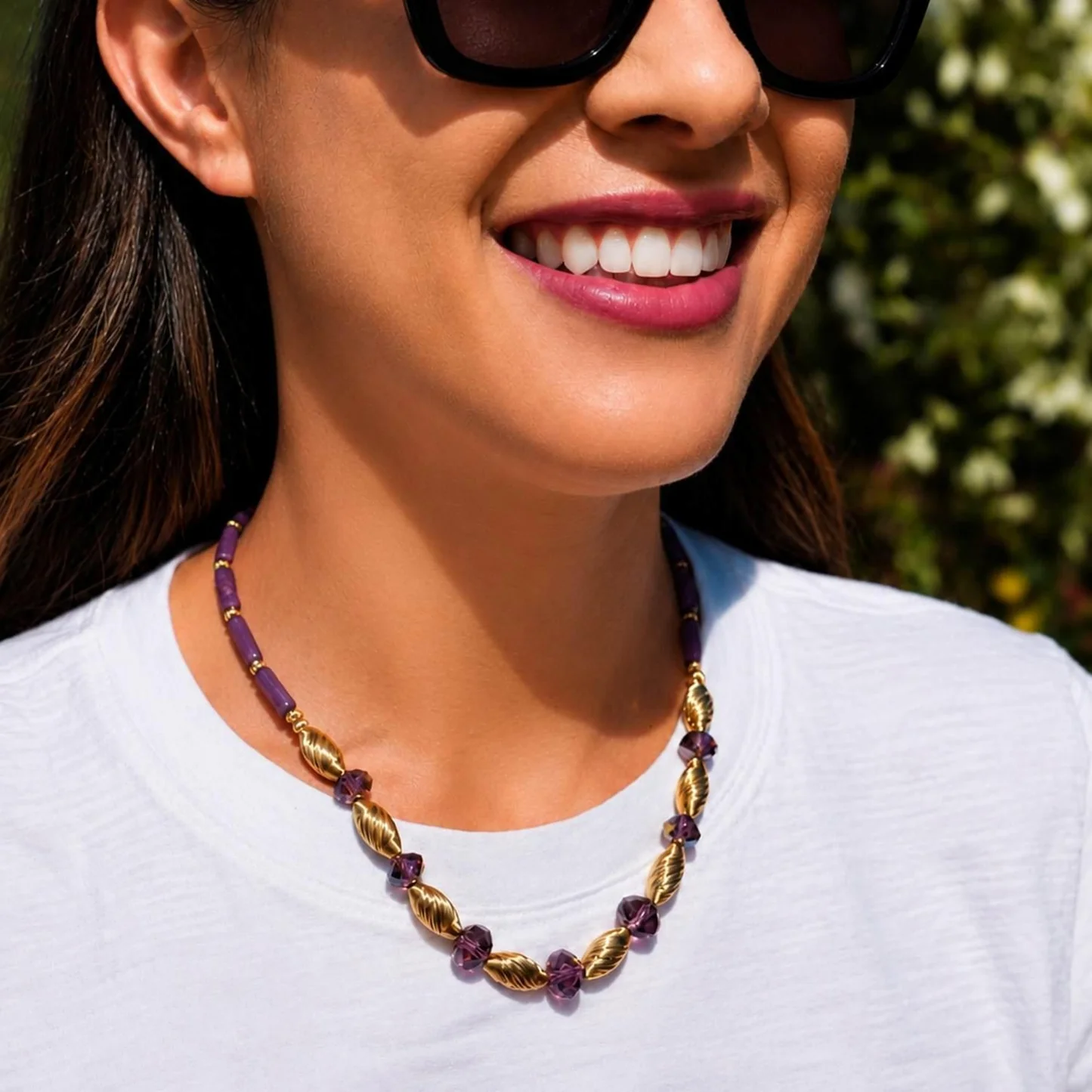 Amethyst Bead Necklace - Image 5