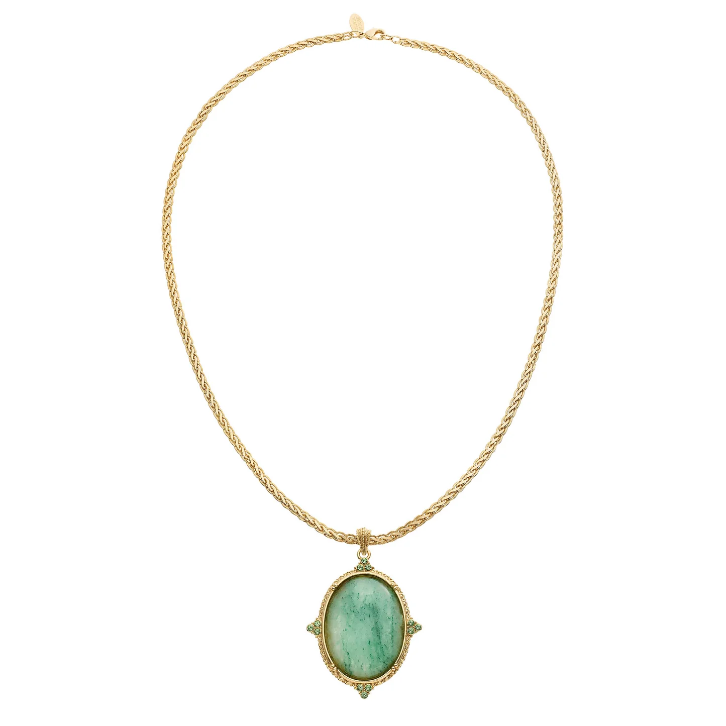 Oval Aventurine Pendant Necklace - Image 2