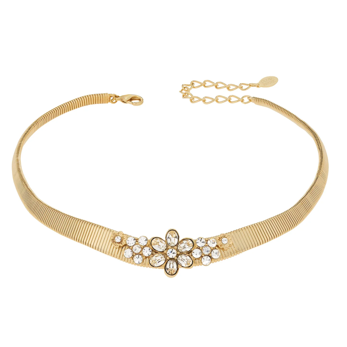 Crystal Flower Collar Necklace - Image 2