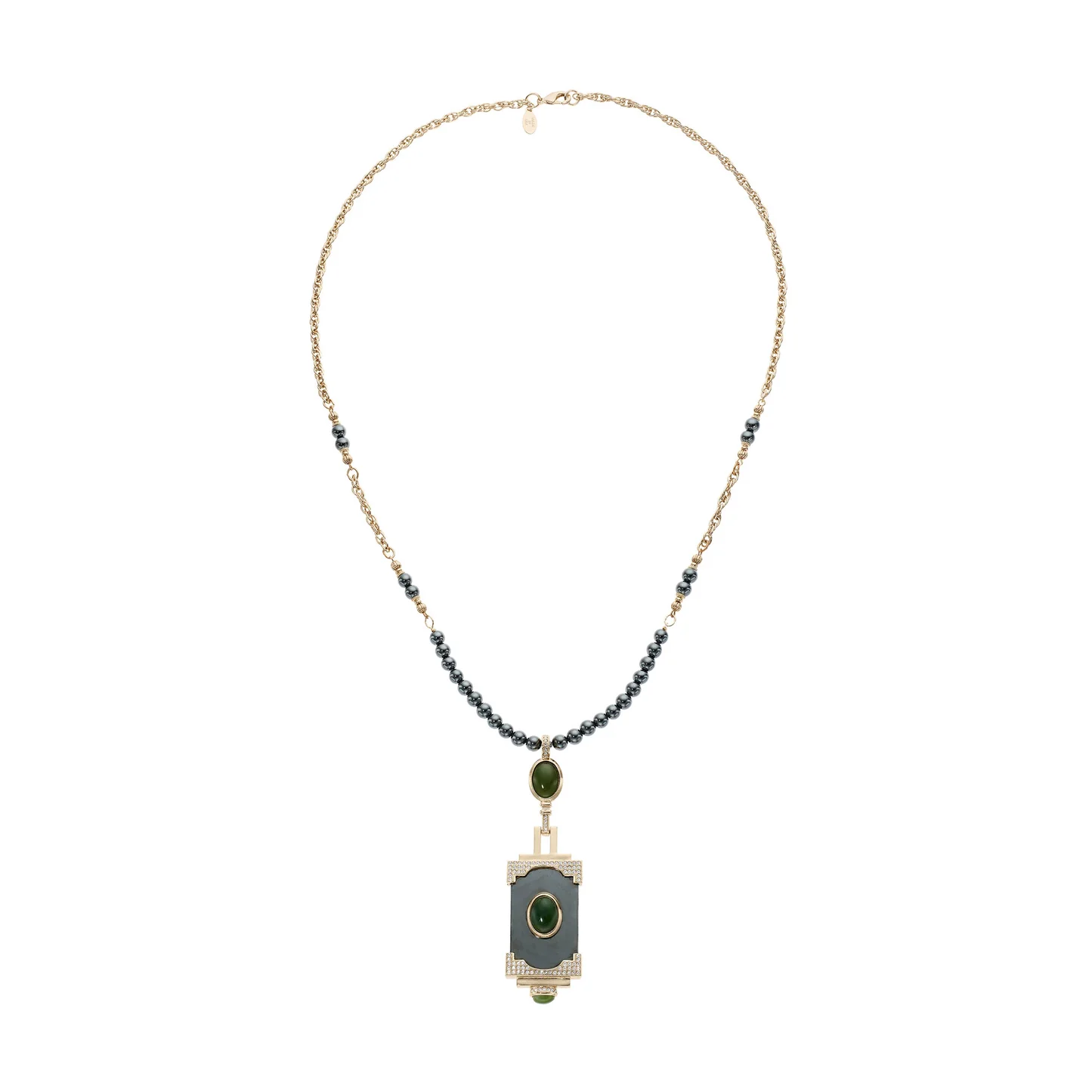 Hematite & Jade Necklace - Image 4