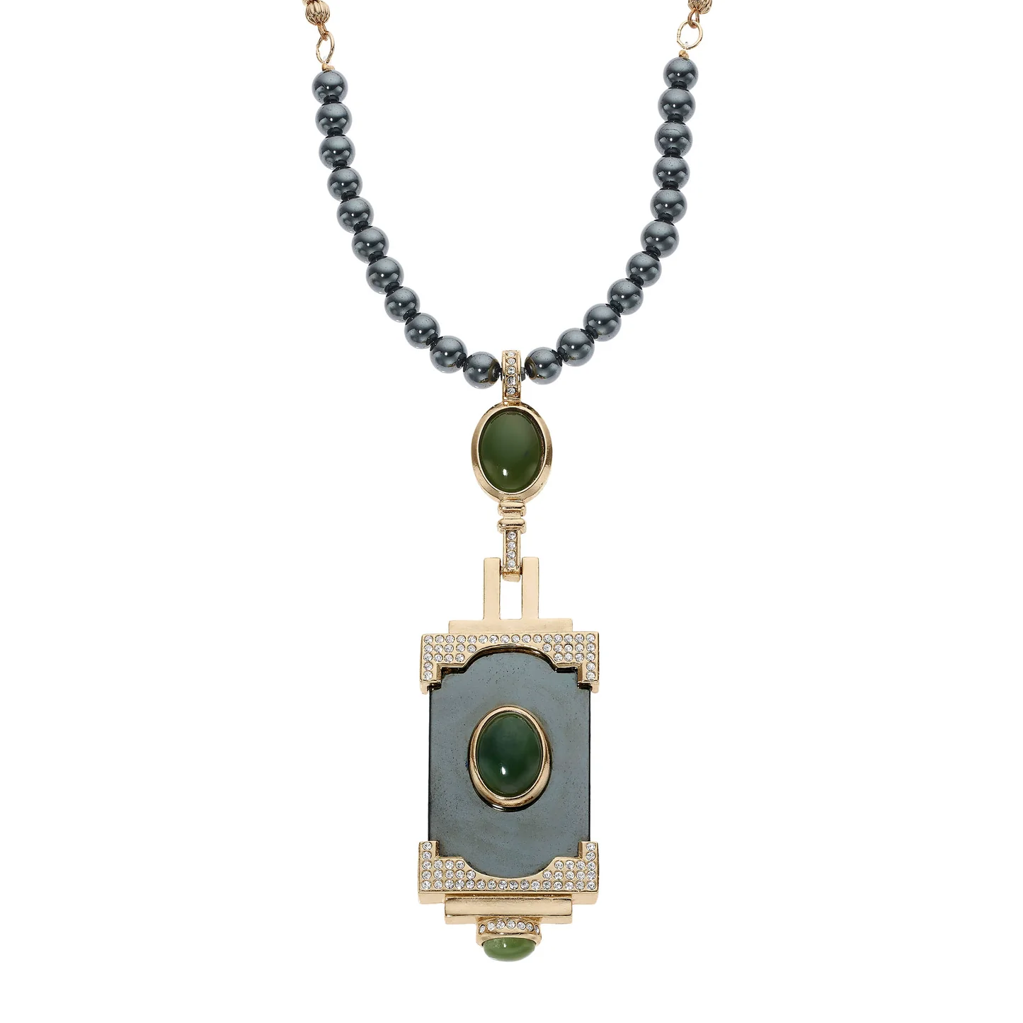 Hematite & Jade Necklace