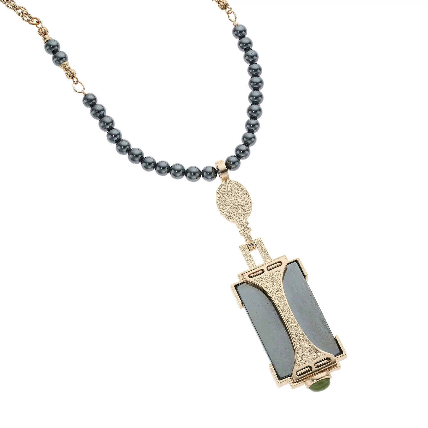 Hematite & Jade Necklace - Image 2