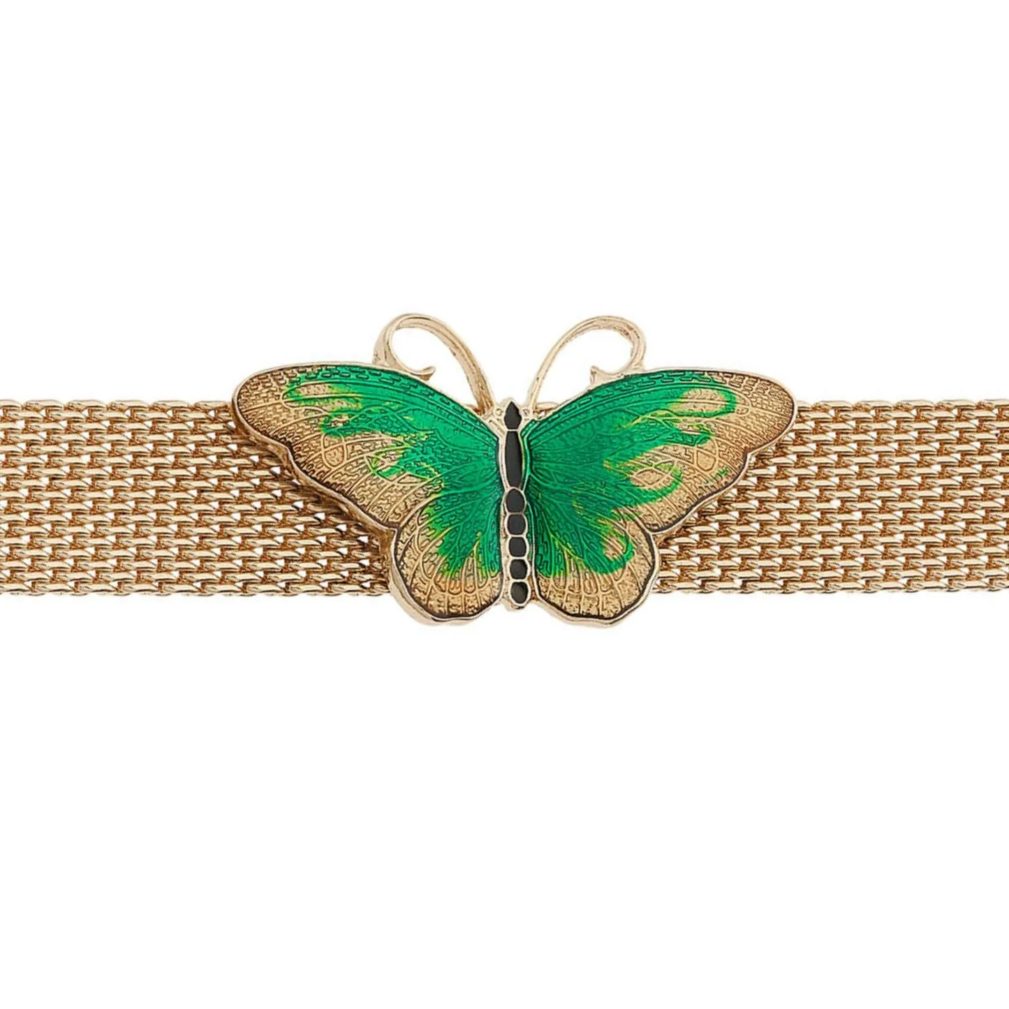 Enamel Butterfly Mesh Bracelet - Image 5