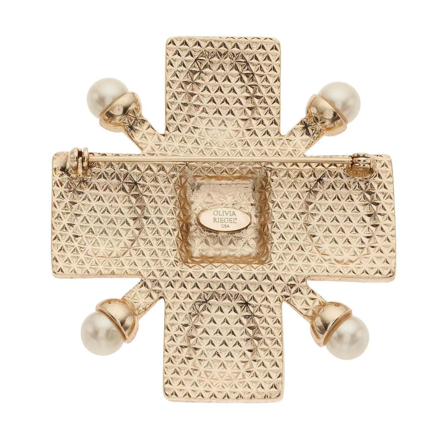Byzantine Revival Cross Brooch - Image 2