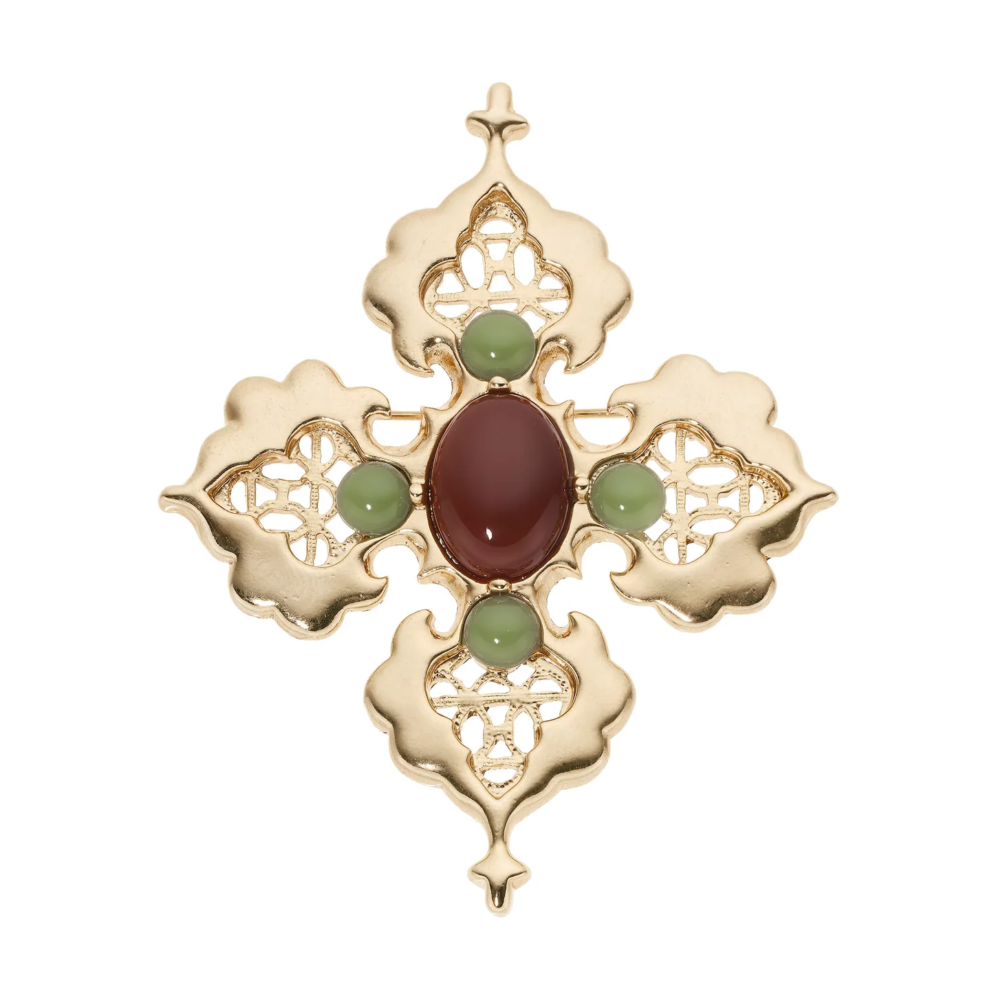 Byzantine Filigree Cross Brooch