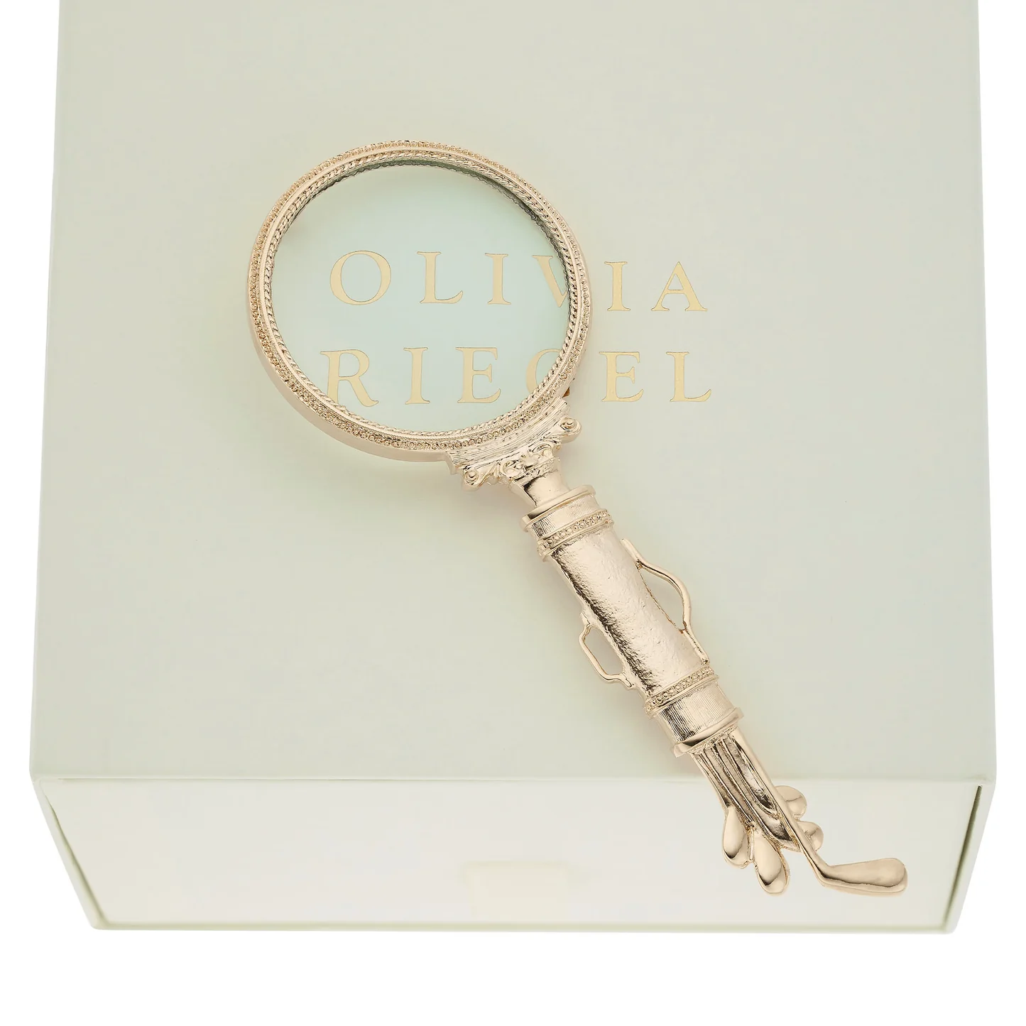 Gold Golf Clubs Magnifying Glass - Image 3