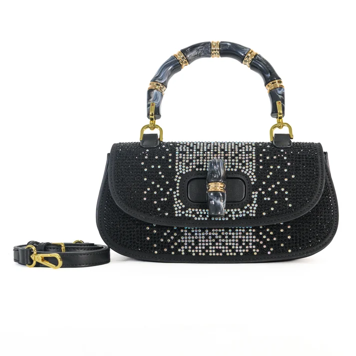 E'clat de Paris Crystal Embellished Handbag