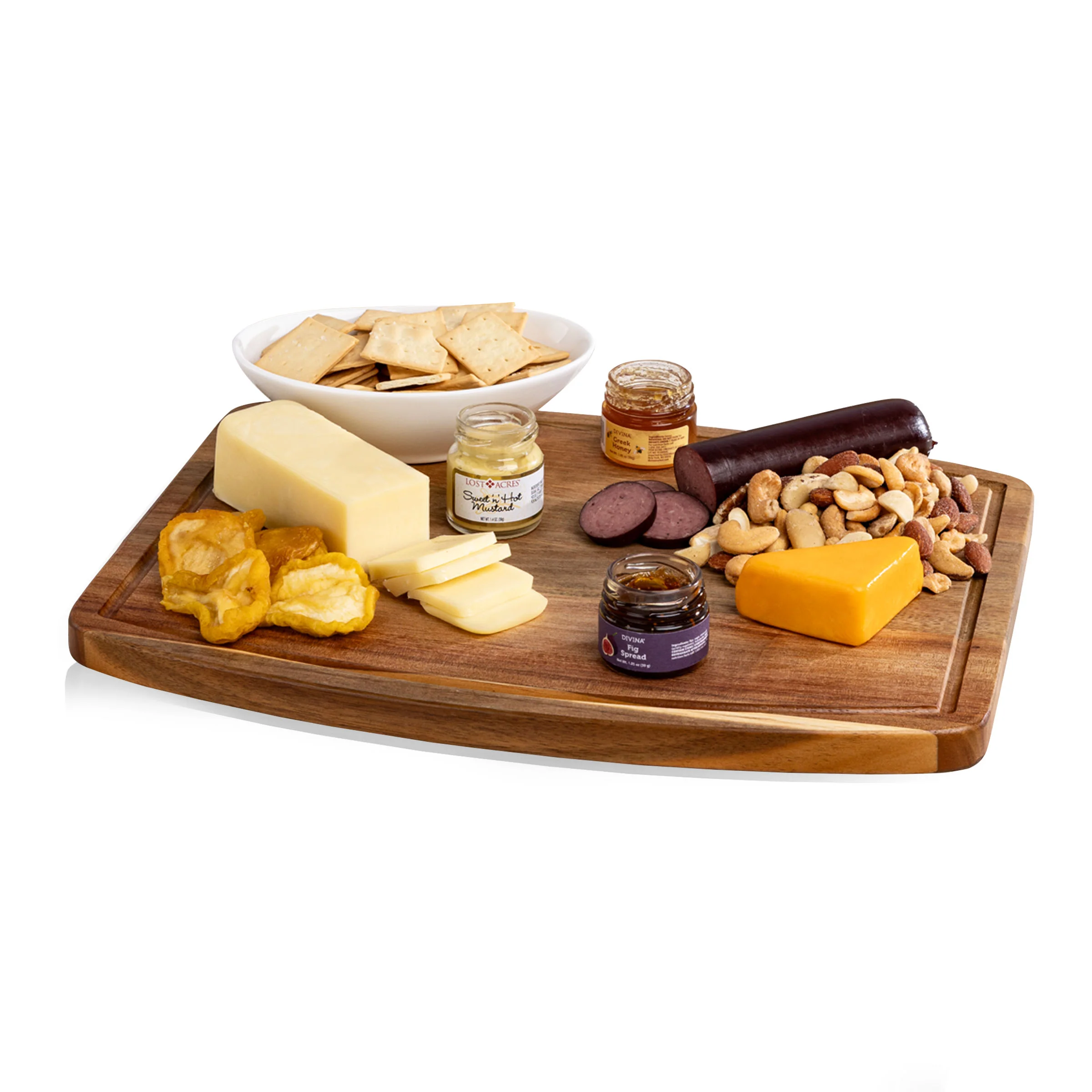 Ovale Cutting Board with Gourmet Gift Pack - Image 3