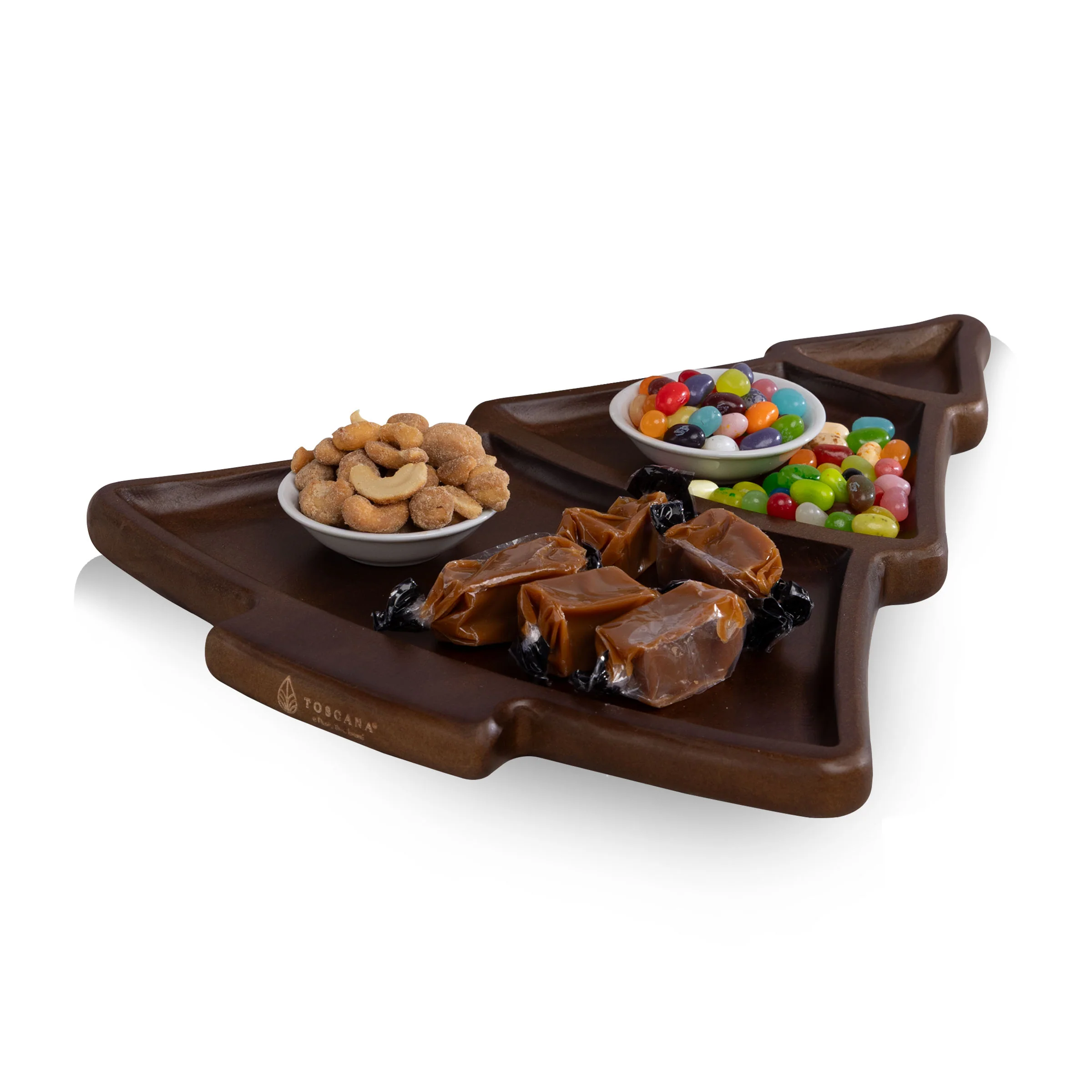 Christmas Tree Serving Tray with Gourmet Gift Pack - Image 2