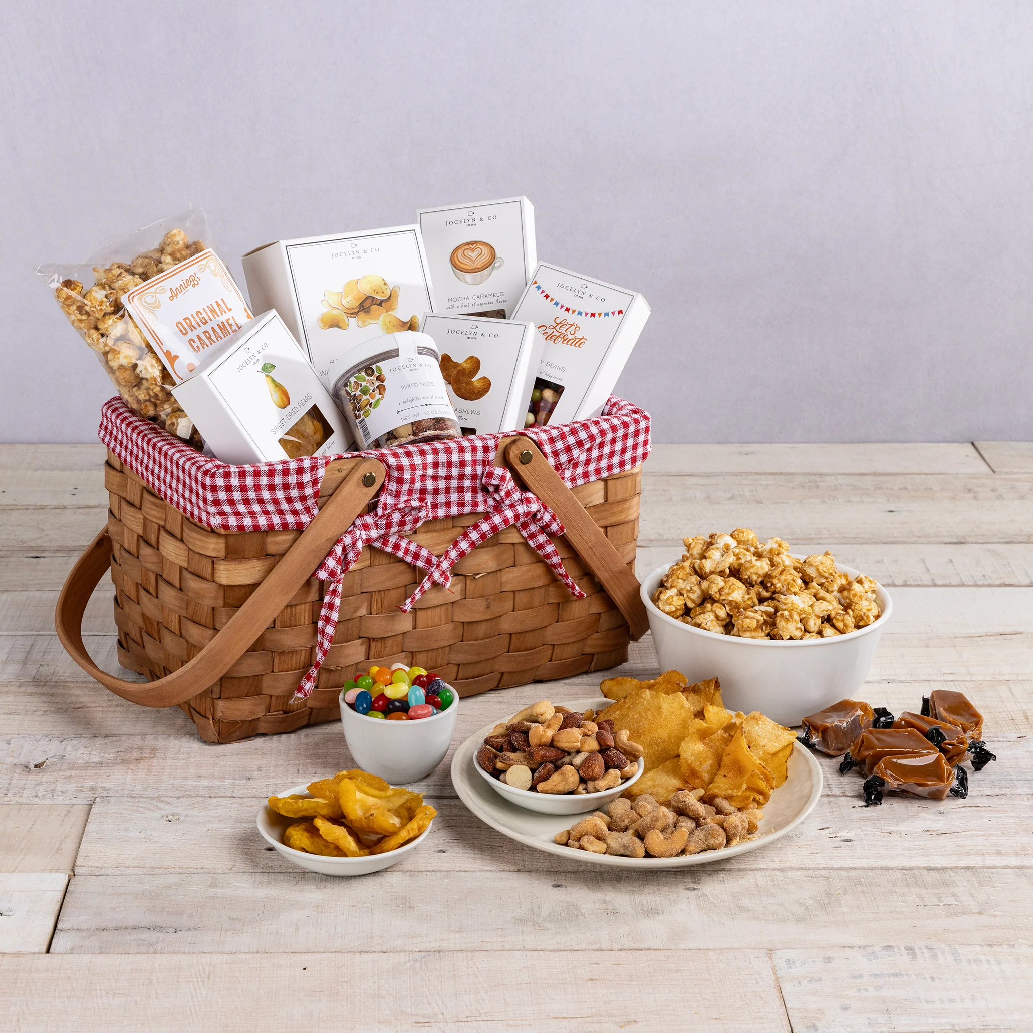 Farmhouse Basket with Gourmet Gift Pack - Image 5