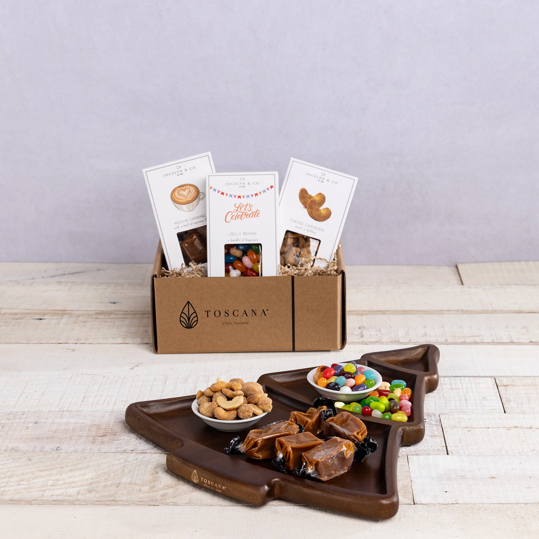 Christmas Tree Serving Tray with Gourmet Gift Pack - Image 7