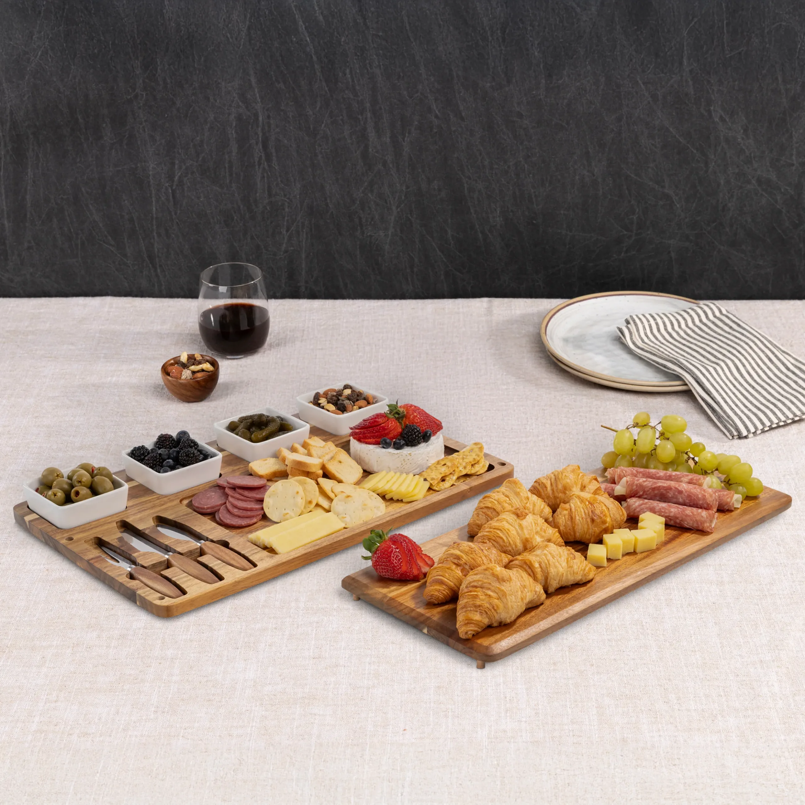 Picada Tapas and Cheese Board Set with Dip Bowls - Image 16